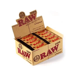 RAW Original Rolling Tips Unrefined Authentic Filter Tips  box....FREE  SHIPPING - Picture 1 of 2