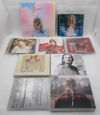 Taylor Swift 9CDs Rot, Evermore, Speak Now, 1989, Lover, Folklore Japan Version - Bild 1 von 4