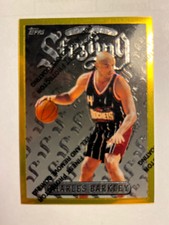 1996 TOPPS FINEST STERLING #290 CHARLES BARKLEY GOLD CARD WITH COATING 
