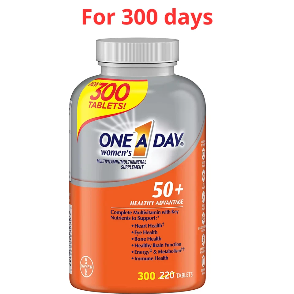 Bayer One A Day Mujer 50+ Suplemento Multivitamínico y Multimineral 300 Comprimidos Foto 1 de 4