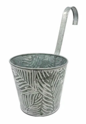 Blumentopf Pflanztopf Hängetopf Metall Topf zum Hängen Balkon Geländer Paletten  - Bild 1 von 2