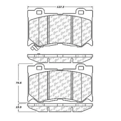 Centric 105.13460 Front Disc Brake Pad-Posi-Quiet Ceramic w/Shims & Hw-Preferred - Image 1 of 3