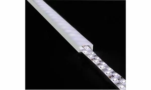 LYYT Aluminium LED Tape Profile Wide Crown 2m Frosted - Picture 1 of 8