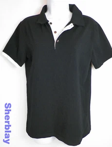 Kuyigo Polo Men's Golf Shirt Black White Size Small Pull Over - Picture 1 of 5