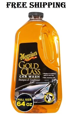  Meguiar's Gold Class Car Wash: Premium Car Cleaning Foam - 64 Oz Container - Изображение 1 из 4