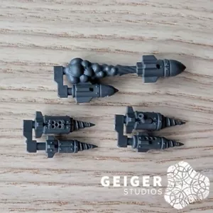 Warhammer 40K Ork Bits | Wrecka Krew | Rokkit Reloads 3pc Set - Bild 1 von 1