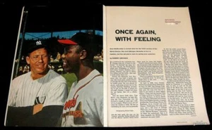 NEW YORK YANKEES 1958 WORLD SERIES PREVEW vs MILWAUKEE BRAVES PICTORIAL - Picture 1 of 4
