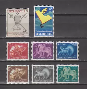 LUXEMBOURG 1954 COMPLETE YEAR SET MINT NEVER HINGED MNH (SEE PICTURE) - Picture 1 of 1