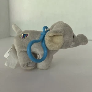 Webkinz Plush Kinz Klip Velvety Elephant 6” Stuffed Animal Bag Clip - Picture 1 of 8