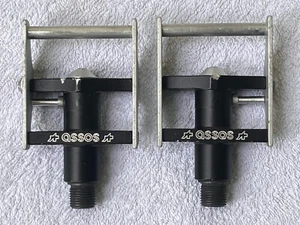 ASSOS Rennrad-Klickpedale 003-17 9/16 Zoll - Schwarz / Silber - Vintage 1986 - Bild 1 von 11