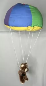 Peluche paracadute arcobaleno da appendere Russ vintage anni 80 orso marrone asilo nido - Foto 1 di 14