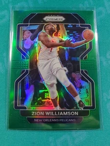 2021-22 Prizm Zion Williamson SP Green Prizm! 108 New Orleans Pelicans - Picture 1 of 3