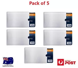 5 x RFID Blocking Sleeve Credit Card ID Anti Scan Protector Case - Picture 1 of 5