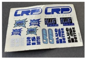 Vintage RC Car LRP Logo Small decal sticker sheet uncut old stock OEM original#2 - Picture 1 of 1
