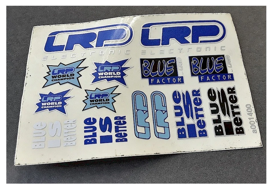 Vintage RC Car LRP Logo Small decal sticker sheet uncut old stock OEM original#2 - Image 1 of 1