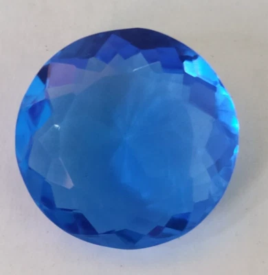 AAA+ Blue Tanzanite 19.00 Ct. Faceted Round Cut Loose Gemstone for Birthday Gift - Image 1 of 4