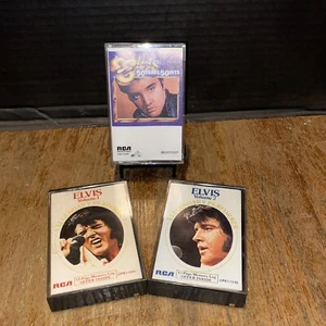 3 Elvis Presley Cassette Tapes 50 Years 50 Hits Legendary Performance Vol 1 & 2 - Picture 1 of 5