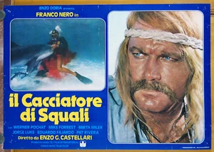 fotobusta film IL CACCIATORE DI SQUALI Franco Nero Enzo G.Castellari 1980 - Imagen 1 de 1