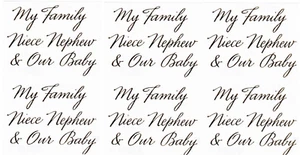 Mrs. Grossman's MY FAMILY Gold Title Niece Nephew Scrapbook Stickers 3 Sheets! - Picture 1 of 2