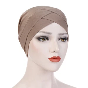 Full Cover Inner Hijab Caps Muslim stretch Turban cap Islamic Underscarf Bon~qk - Picture 1 of 20