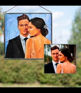1. Jahrestag Geschenkfenster hängen personalisiertes Geschenk Hochzeit Geschenk für Paar - Bild 1 von 127