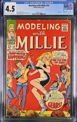 Modeling With Millie #54 CGC 4.5 LAST ISSUE - MILLIE AS SUPERHERO Fantastic Four - Image 1 of 2