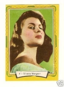 Silvana Mangano  Vintage 1959 Spanish Movie Star Card - Picture 1 of 1