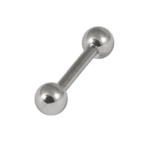 MICRO STEEL STRAIGHT SMALL PIERCING BARS EYEBROW NOSE EAR BARBELLS 1MM (18G) - Picture 1 of 2