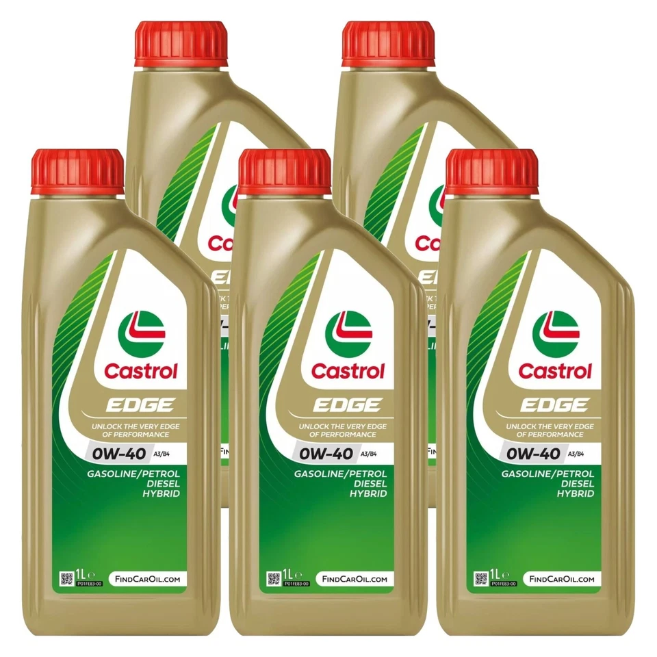 Olio motore 0w40 auto benzina diesel Castrol Edge 0w-40 A3/B4 - 5lt