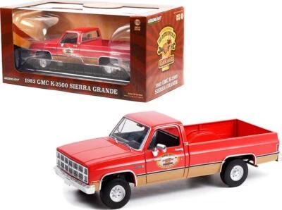 1982 GMC K-2500 Sierra Grande Wideside Pickup Truck with Trailer Hitch Red 1/18 - Image 1 of 2
