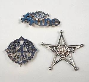 Hard Rock Cafe Sterlingsilber Mitarbeiter Service Mitarbeiter Jubiläum Pin Set 4 5 9 - Bild 1 von 3