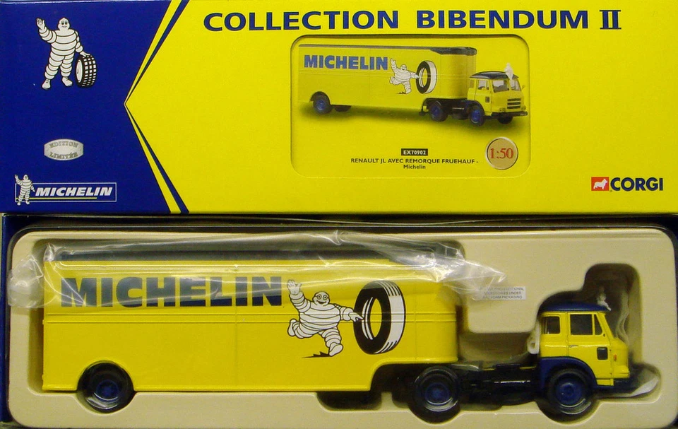 CORGI EX70902  French Heritage Bibendum Renault JL Remorque Fruehauf Michelin - Image 1 of 1