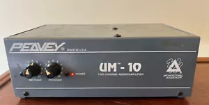 PEAVEY UM-10 2-Channel Mixer & Amplifier - Tested Working MADE IN U.S.A. - Picture 1 of 3