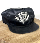 Seltene 1990er Jahre Neu aus altem Lagerbestand Vintage LA Raiders Druckknopflasche Hut Seil, Vatermütze, toter Lagerbestand, NEUWERTIG
