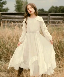 Joyfolie Girl's Saylor Dress in Gardenia Size 12 NWT Vacation Wedding - Picture 1 of 6