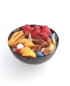 Handmade Soy wax fruit candles coconut shell AU - Picture 1 of 2
