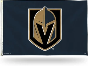 Rico NHL Vegas Golden Knights 3' X 5' Single Sided Banner Flag with Grommets - Picture 1 of 5