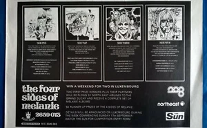 MELANIE The Four Sides Of ORIGINAL 1972 BUDDAH RECORDS PROMOTIONAL ADVERT POSTER - Picture 1 of 5