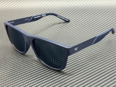 Очки солнцезащитные мужские EMPORIO ARMANI EA4243 624480 матовые синие 56 мм - Изображение 1 из 4