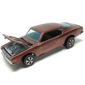 Hot Wheels Redline Custom Barracuda 1967 Copper Gray Int. Made In Hong Kong - Picture 1 of 12