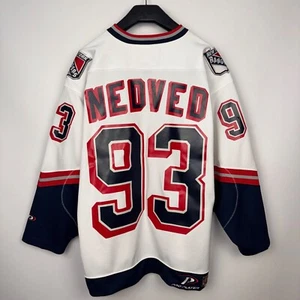 NEW YORK RANGERS HOCKEY SHIRT TRIKOT NHL PRO-PLAYER VINTAGE Gr. M #93 PETR NEDVED - Bild 1 von 24