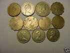 Hong Kong -11 Old & New - High Denomination Coins- 1960-1998 #11Br2