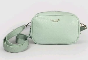 Kate Spade Astrid Oval Crossbody Leather Camera Bag Crystal Blue PXR00437 - Picture 1 of 16