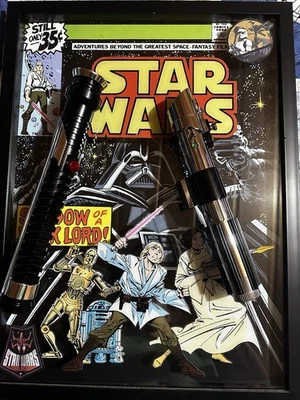 Sables de luz Anakin Skywalker Episodio 2 y Qui-Gon Jinn Episodio 1 Pixel Neo. Foto 1 de 4