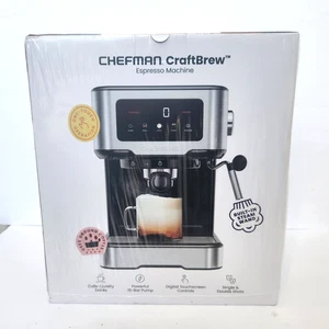 Chefman CraftBrew 15-Bar Espresso Machine w/ Steam Wand and Touch Controls New - Picture 1 of 6