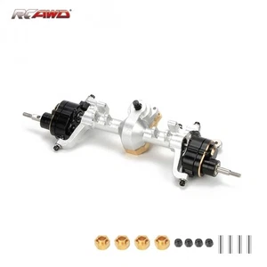 Aluminum Front Portal Axle Set Silver for RC 1/24 Axial SCX24 Upgrade Parts - Picture 1 of 5