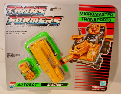 Transformers 1988 Micromaster Transports Autobot Erector como nuevo en tarjeta sin usar, en caja Foto 1 de 4