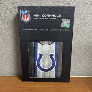 🏈 NFL INDIANAPOLIS COLTS MINI CORNHOLE SPIEL MIT 8 MINI SITZSÄCKEN - TISCHPLATTE - NEU IM KARTON - Bild 1 von 10