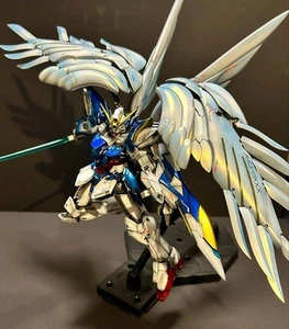 Bandai MG 1/100 Wing Gundam Zero EW Ver.ka Gundum W EW 3 construido y pintado - Imagen 1 de 14