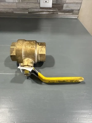 Apollo 94A-107-01 Genuino Puerto Completo Palanca Latón Válvula 1-1/2" Extremos Roscados Entrada Foto 1 de 4